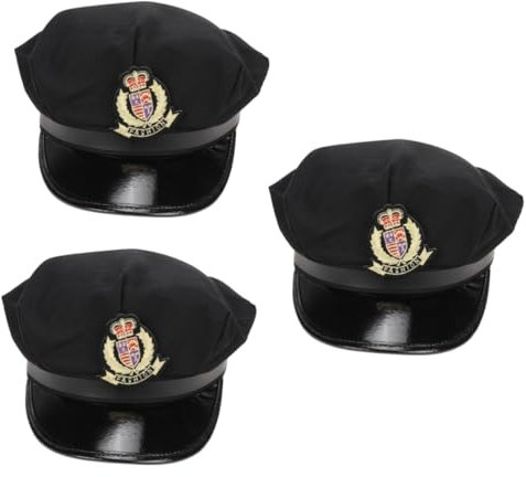 GALPADA 3stücke Octagonal Captain Hat Für Nautische Kostüme Silberne Weizen-Details Für Partys Halloween Und Rollenspiele Schickes Accessoire Für Erwachsene