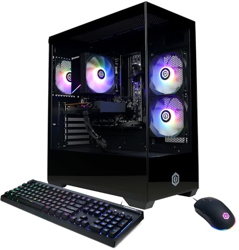 CyberPowerPC Gamer Master Gaming PC, AMD Ryzen 5 5500 3.6GHz, Radeon RX 6500 XT 4GB, 8GB DDR4, 500GB PCIe 4.0 SSD, WiFi Ready & Windows 11 Home (GMA3100A3)
