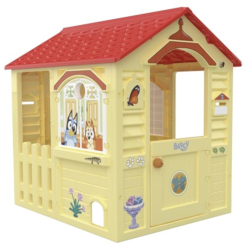 Chicos - Bluey Speelhuis voor jongens en meisjes | Beweegbare deur en raam, favoriete personages, stevige constructie, spelen | Voor kinderen vanaf 24 maanden (89625)