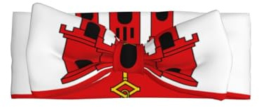 SSIULUS Haarband mit Schleife von Gibraltar, weiches Polyester, mit niedlichem Schleifen-Design, dehnbar und bequem