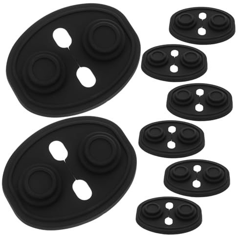 Alipis 8pcs Door Lock Protection Pad Silicone Vehicle Door Lock Latch Cover Parts Protective Pads Shock Absorption Mats for Car Interior Use