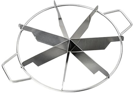Cake Cutter Slicer - Stainless Steel Divider, Non-stick Baked Slicor | Round Pizza Cheese Cutting Press Tool with Handles, Durable Stainless Steel Divider For Precise Even Cake Die In Hui