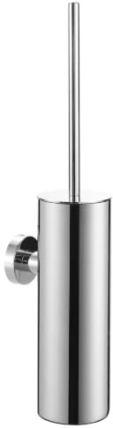 BVL Scopino Bagno WC da Parete Cromo, Acciaio Inossidabile 304 Scopino WC, Spazzolone Bagno WC Indipendente Rotonde