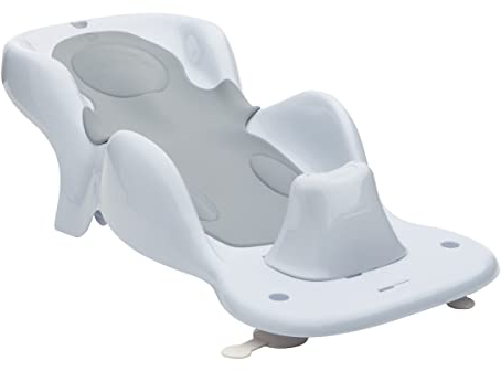 Tigex Transat de Bain bébé Évolutif Collexion - 0-6 Mois - 28 x 58 x 16,5 cm - Gris Perle