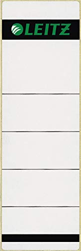 Leitz 16420085 Selbstklebend Rückenschild Papier (Kurz, Breit) 50 Stück grau