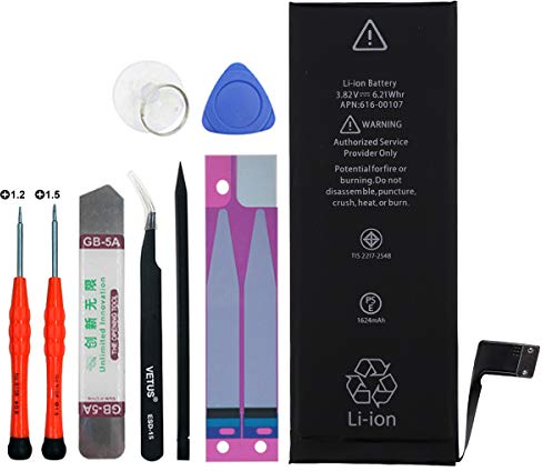 Nuova batteria sostitutiva 616-00107 Compatibile con Apple iPhone SE 1624mAh 3.82V con strumenti