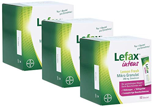 Lefax intens Mikro Granulat bei stärkeren Blähungen, 3x50 Beutel Spar-Set inclusive einer Handcreme von vitenda