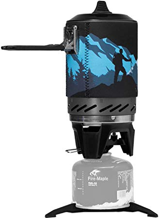 Fire-maple FMS-X2 Fixed Star 2 Personal Cooking System Outdoor Hiking Camping Equipment Oven with Piezo Ignition POT Support & Stand - Portable Propane Gas Stove Burner