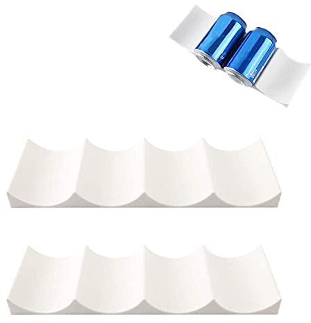 Gibsob 2 Piezas Botellero Apilable Horizontal, Botellero Vino Apilable Plastico, Estante Botellas Vino Nevera, Antideslizantes, Ahorran Espacio, para Vino, Bebidas, Decoración del Hogar, Bar, Cocina