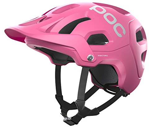 POC Tectal Fahrradhelm - Leichter Trail- und All-Moutainh-Helm, mit guter Belüftung und verstellbaren Größensystem für einen optimalen und sicheren Sitz, Actinium Pink Matt