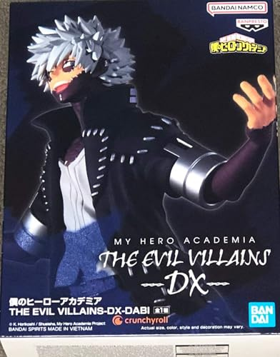 BANPRESTO, Dabi My Hero Academia The Evil Villains DX 20 cm, Mehrfarbig BP88287