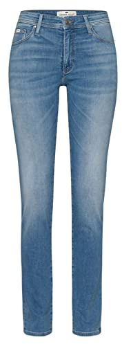 Cross Jeans Damen Jeans ANYA - Slim Fit - Blau - Medium Blue W28-W38 Stretch, Größe:33W / 30L, Farbvariante:Medium Blue 199