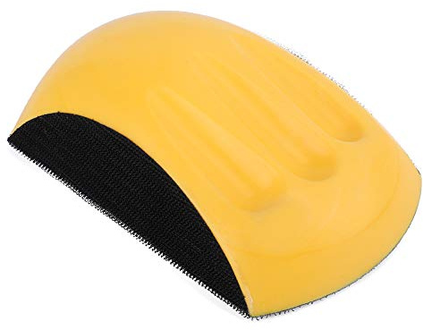 Handschleif-Mausblock mit , Handschleifpad Runder Sandpolsterblock Polierschleifscheibe für Schleifscheiben-Schleifpapier-Polierpad-Werkzeuge (6 Zoll 150 mm)