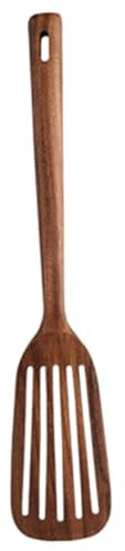 ABOOFAN Spatule Bois Pour Cuisine Manche Long Et Ajouré Ustensile Résistant Chaleur Sans Endommager Casseroles Pour Suspension