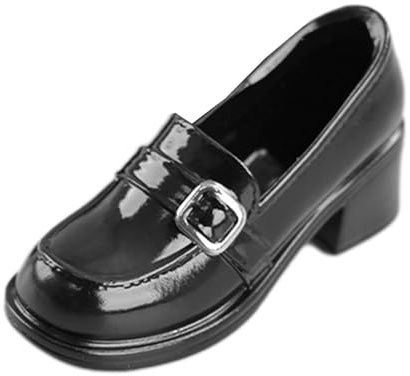 Mocasines para Figura Femenina a Escala 1/6, Accesorios Elegantes para Disfraz, Mocasines para muñeca, Modelo de Zapatos en Miniatura, para Cuerpo de