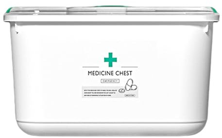 Scatola Per Medicinali | Cassetta Di Pronto Soccorso Vuota | Scatola Organizer Per Farmaci Con Vassoio Rimovibile | Cassetta Medica P-rimo Pronto Soccorso | Scatola Medicinali Per Casa E Ufficio