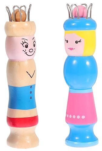 BELLIFFY Strickwerkzeug Für Armbänder in Cartoon-puppenform Diy-armbandstrickmaschine Mit Pullover-maschennadel Für Stricker
