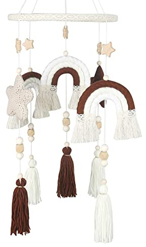 Moderne Dekoration zum Aufhängen, Regenbogen-Wanddekoration, bunt, handgefertigt, gewebt, Ornament für Schlafzimmer, Baby, Kinderzimmer