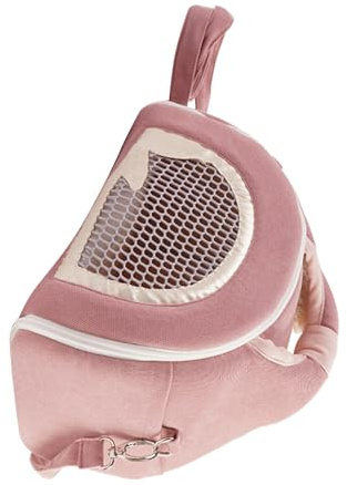 HEMOTON Smådjur Transportväska Ventilerad Bärbar Bärsäck Med Plyschbotten För Hamster Marsvin Råtta Flyghund Crossbody Utomhusväska