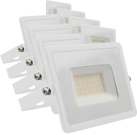 V-TAC Faro LED da Esterno Bianco 30W - [Chip Samsung - Alte Perfomance, Bassi Consumi] - 2510 Lumen - IP65 - Proiettore Faretto LED Nero per Casa, Giardino, Garage - Impermeabile - Luce Naturale 4000K