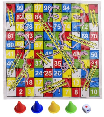 Snakes And Ladders Board Game, Portable Folding Toy Fun Equipment, Board Travel Games Set, For Family Adults Kids Enjoy Exciting Moments During Trips