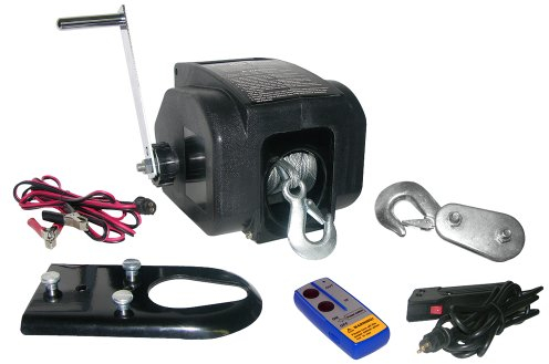 Eufab 21041 Elektrische Seilwinde mit Funkfernbedienung