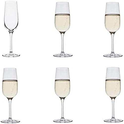 Dartington Crystal ST2670/5/6PK Champagne Flutes, Crystal, 212mm High