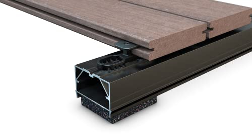 Terrassenbefestigung mit Bohrschrauben Edelstahl A4 5x35 mm für Aluminium-Unterkonstruktion 120 Stück Nuttiefe 6 mm