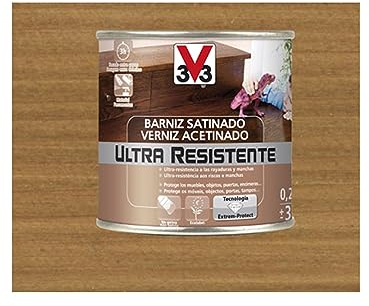 BARNIZ INTERIOR ULTRA RESISTENTE SATINADO 250ML ROBLE OSCURO