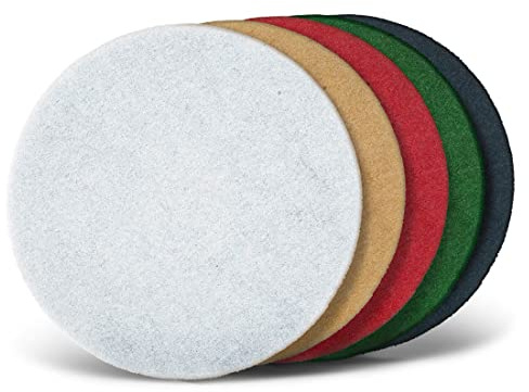 MENZER Pads Normalpads 375 mm (10 Stk.) rot | f. Einscheibenmaschinen, Polyester