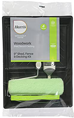 Harris 102032902 Außenwalzen-Set 22,9 cm, schwarz/grün