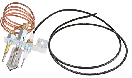 Gas naturale M9 x 1, termocoppia e accensione, 900 mm, kit bruciatore pilota per camino