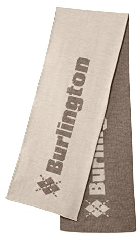 Burlington Logo Schal Blickdicht Schurwolle
