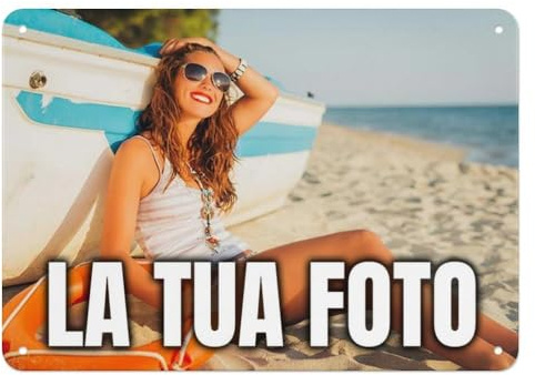 targhe personalizzate da esterno, Cartello in metallo personalizzato per casa o lavoro con il tuo foto, Interno ed esterno, per la casa e ufficio Bar famiglie, Impermeabile e Resistente ai Raggi UV