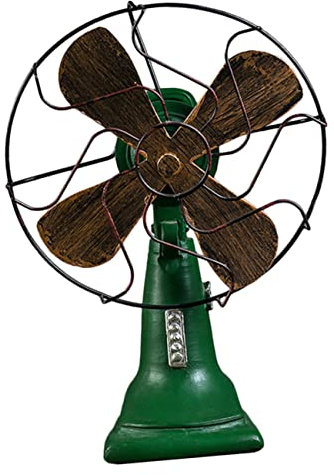 ULDIGI Adorno De Ventilador De Escritorio Vintage y Decoración Retro Para Hogar y Oficina Accesorio Elegante Para Eventos y Fotografía