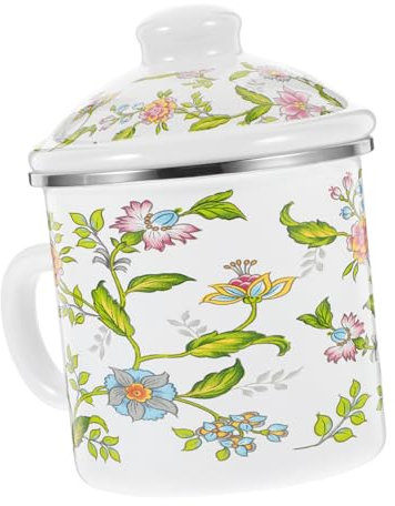WATIIFUFU Emaillebecher Für Heiße Und Kalte Getränke Emailletasse Für Kaffee Und Tee Emaille-wasserbecher Für Milch Und Saft Traditioneller Emaillebecher Für Zuhause Und Büro Im Alten Stil f