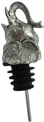 PRETYZOOM Elephant Head Wine Pourer Alloy Bottle Stopper Unique Design for Home Party Random Color