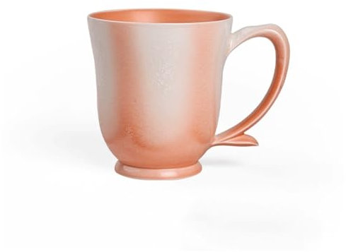 FAJNUZI2024 Tazze Tazza Color Pesca Morbida, Set da 1 Tazza da caffè in Ceramica da 10,15 Once da Regalare alle Amiche o alle fidanzate Tazzine caffè