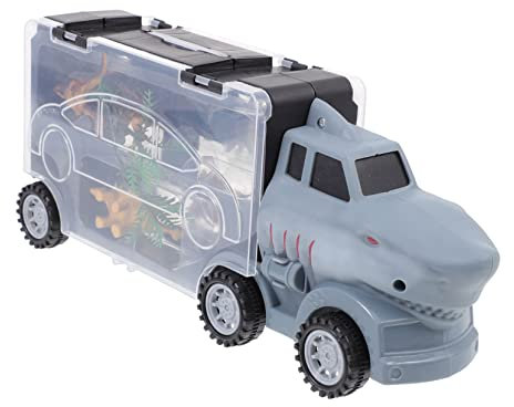 COSMEVIVI Educational Dinosaur Model Toys Sturdy Animals Truck Toy Storage Truck for Boys and Girls