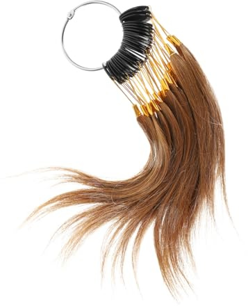 MOTHNUR 30 Stück Teiliges Haarfarbmuster aus Echtem Haar Haarfarbe Testkarten für Friseursalons und Haarfärbepraktiken für Farbtests und Schulungen
