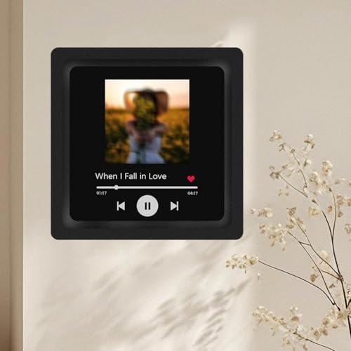 Benutzerdefinierter Musik-Kühlschrankmagnet – Personalisierte Fotoalbum-Magnete können Lieder für den Kühlschrank spielen, Weihnachten, Valentinstag, Jahrestag, Geburtstag, individuelle Geschenke mit