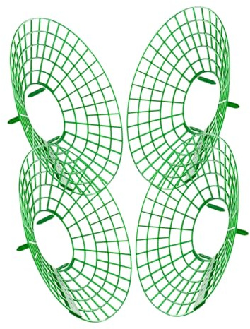 TOYZFRIENDY 4 Piezas Soporte para Plantas de Fresa Estructura Vertical de Resistente la Intemperie Marco Compacto para Pequeños Mejora Circulación de Aire y Exposición Solar Óptima