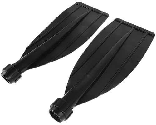 ifundom Lot de 2 Pales de Pagaie Noires pour Kayak Gonflable Feuilles de Rame Renforcées Épaisses et Larges Accessoires Légers de Remplacement pour Bateau et Canoë pour Navigation en