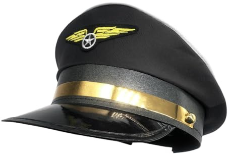 Casquettes De Pilote Pour Hommes Cool Uniforme Cosplay De Rôle Capitaine