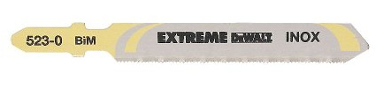 Dewalt DT2082-QZ Stichsägeblätter EXTREME 82 mm, Steigung 0,8 für Schneiden von Metall/Inox bis 2 mm Dicke