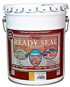 Ready Seal 7966104 5 gal Pail Exterior Wood Stain & Sealer, Light Oak