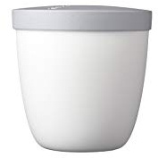 Mepal - Snackbox Ellipse - Lebensmittelbehälter zum Aufbewahren und Transportieren von Snacks - geeignet für Gefrierschrank, Mikrowelle & Spülmaschine - 500 ml - White