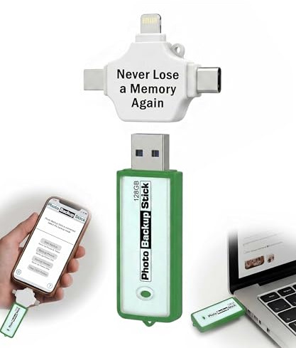 Backup-sticka för datorer - Bild- och video-backup-USB 3.0-verktyg (128 GB)