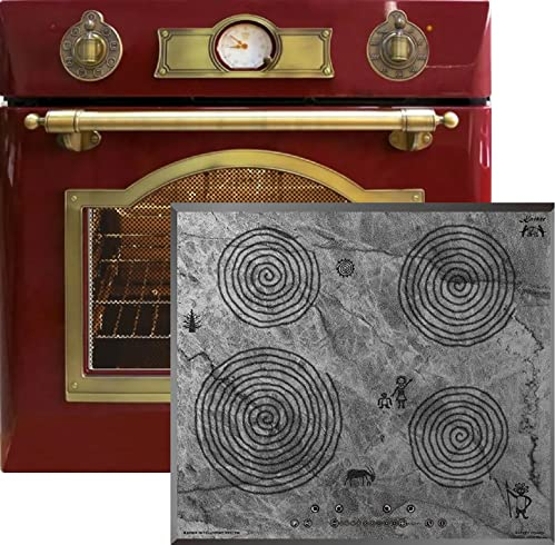 Kaiser Set de cuisinières à gaz EH 6355 RotEm+KCT 6705 RI Ära, Kit de four électrique, 79 l,10 fonctions + plaque de cuisson à induction encastrable, 60 cm