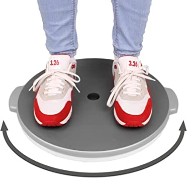 FabaCare Drehscheibe EasyTransfer, Drehteller mit 360° Endlosdrehung, Transferhilfe bis 130 kg, rutschfeste Transferscheibe, Umsetzhilfe 41 cm Durchmesser